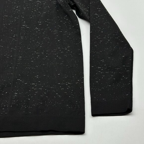 Lululemon Swiftly Tech Long Sleeve Breeze Size 8 Black / White Relaxed Fit Shirt - Picture 8 of 10